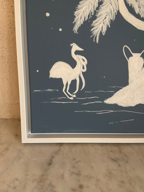 Greek Woman by the Sea Artwork
