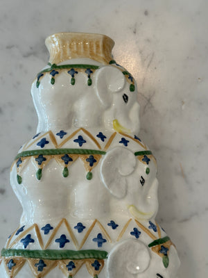 Elephant Tower Candlestick Holder