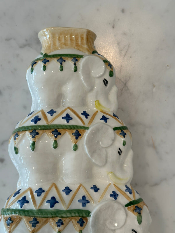 Elephant Tower Candlestick Holder