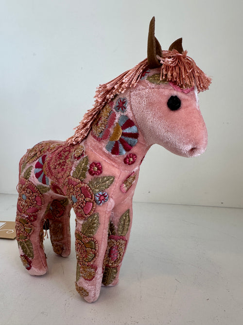 Embroidered Velvet Horse