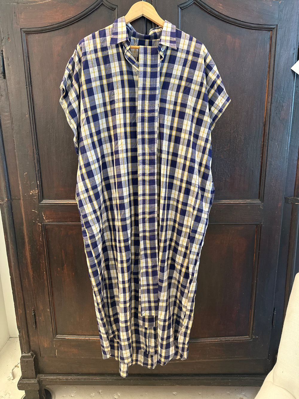 Harbor Check Shirt Caftan