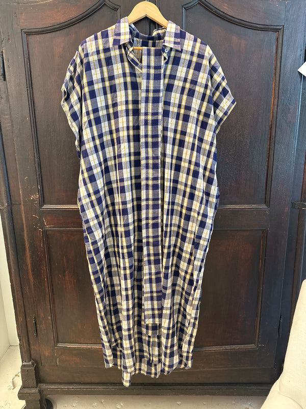 Harbor Check Shirt Caftan