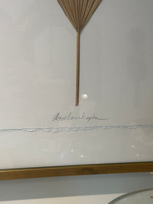 Natural Palm Frond Gold Frame