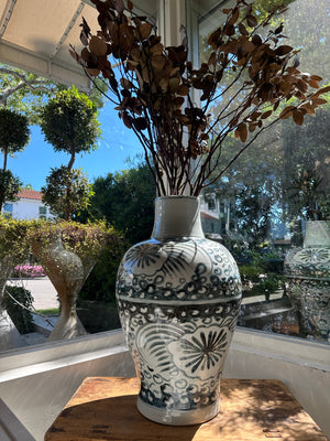 Obsidian Brushstroke Monument Vase