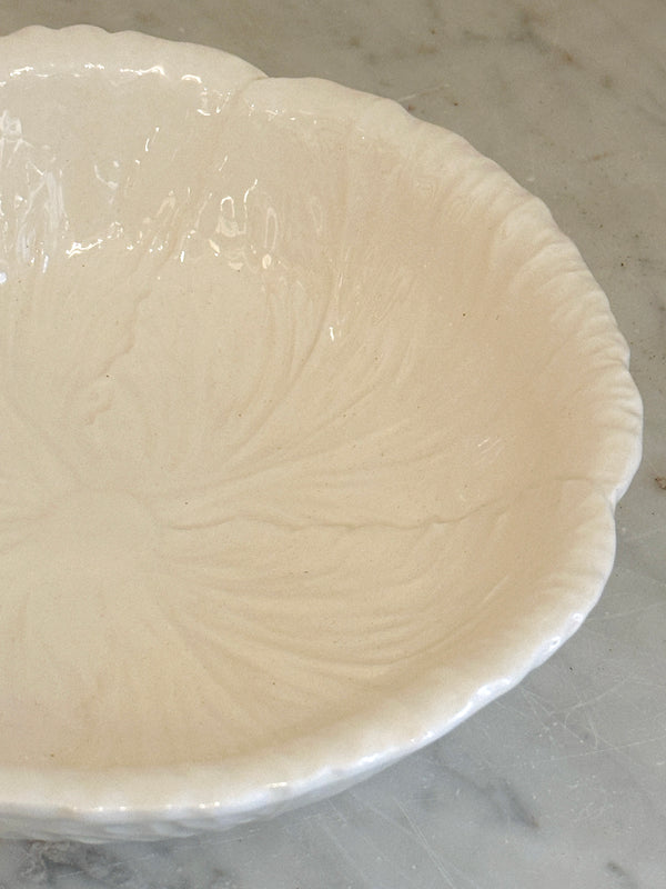 White Radicchio Serving Bowl