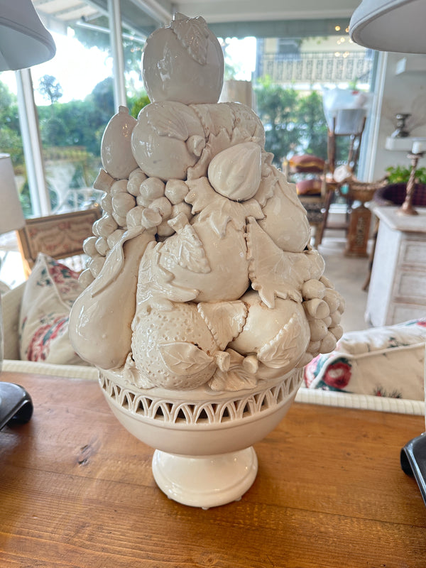Italian 2 Piece Ceramic Fruit Bowl