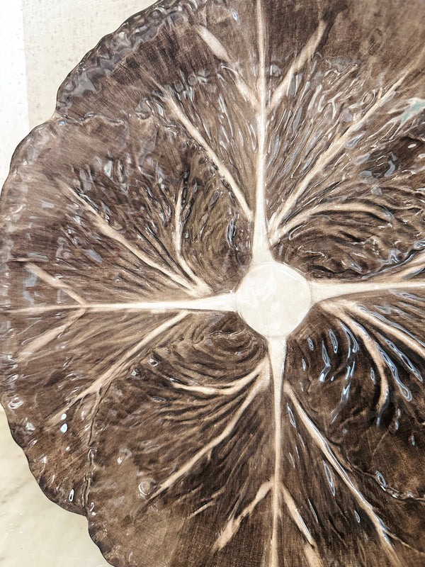 Brown Radicchio Dinner Plate