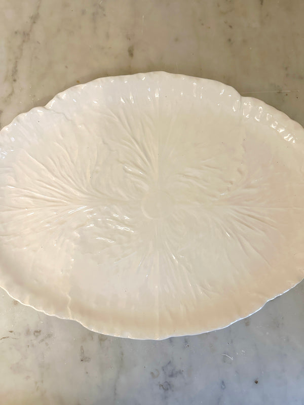 White Radicchio Oval Platter