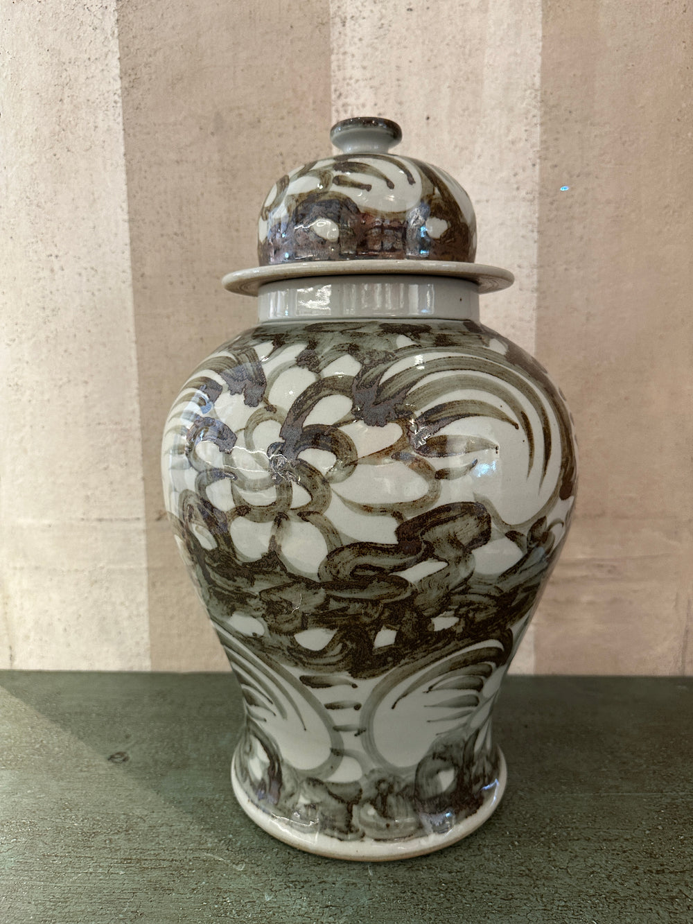 Sable Brushstroke Ginger Jar