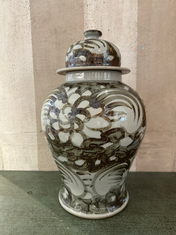Sable Brushstroke Ginger Jar