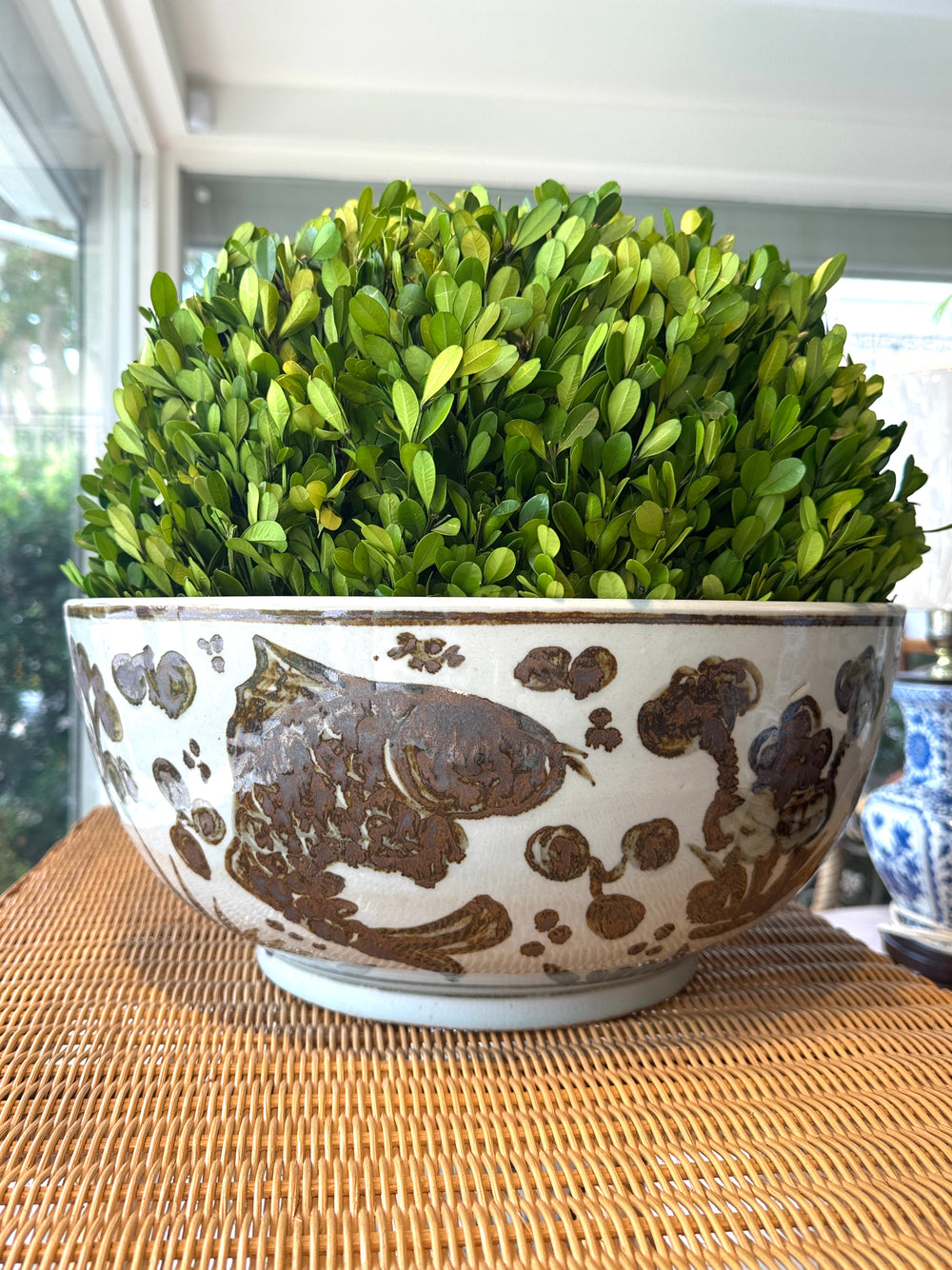Sable Koi Brushstroke Bowl