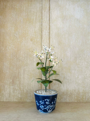 Metal Honeysuckle Flower Sculpture