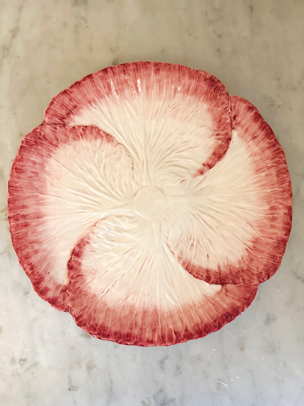Pink/Cream Radicchio Dinner Plate