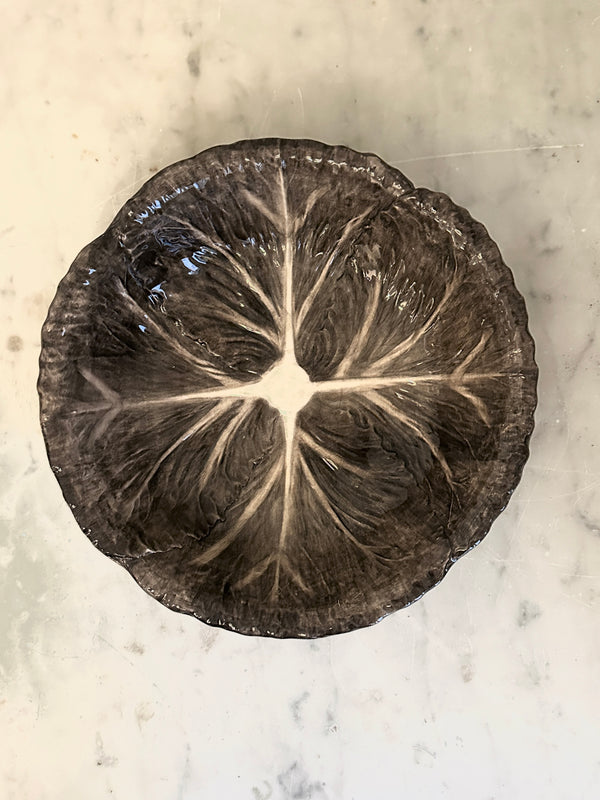 Brown Radicchio Serving Bowl