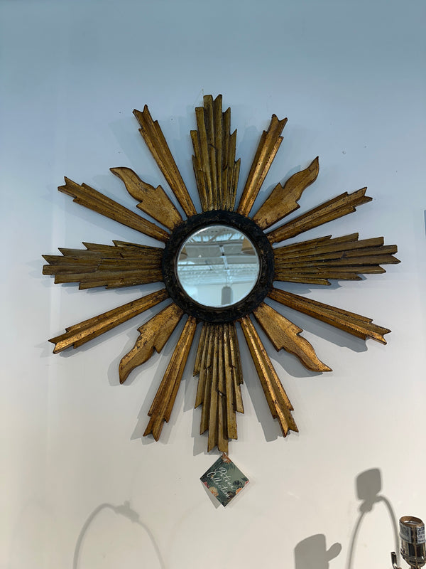 Antique Gold Sunburst Mirror