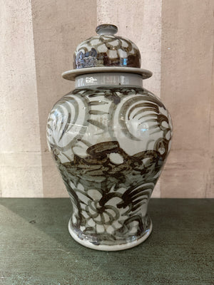Sable Brushstroke Ginger Jar