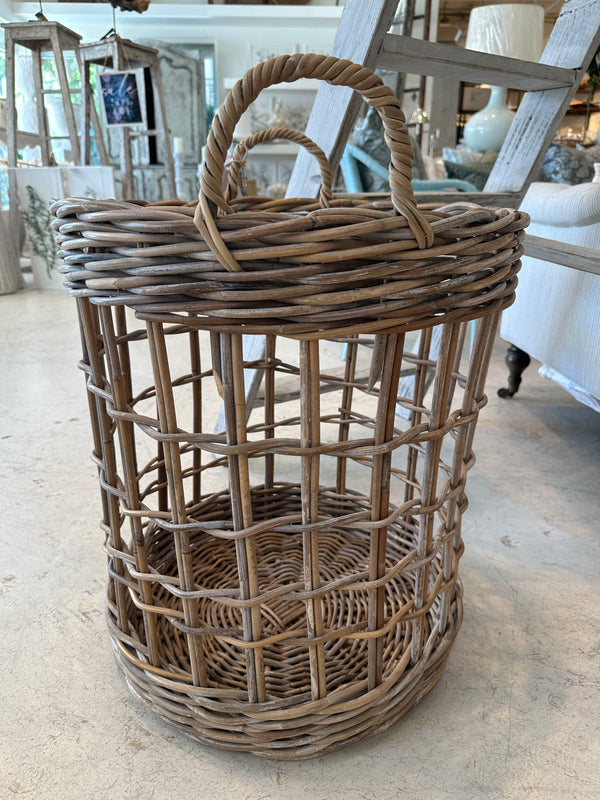 Wicker Handle Basket