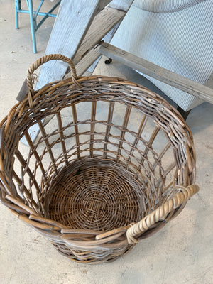 Wicker Handle Basket
