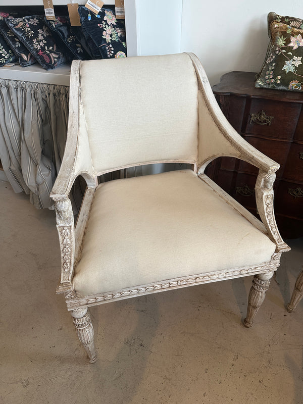 Antique Swedish Picea Abies Armchair