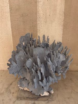 Cerulean Coral Sculpture