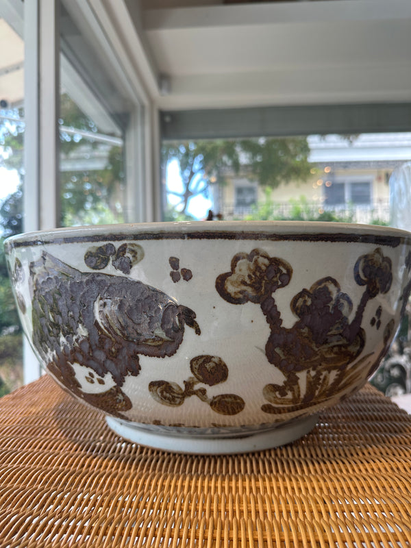 Sable Koi Brushstroke Bowl
