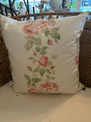 Jane Churchill Pink Roses Pillow