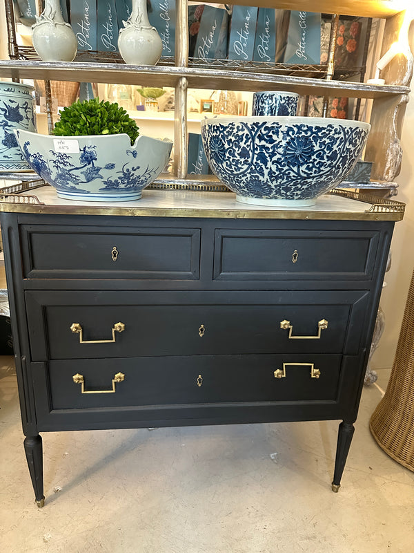 Antique Louis XVI Marble Top Commode