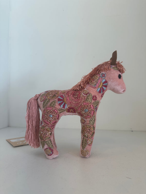 Embroidered Velvet Horse