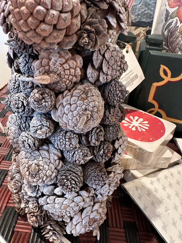Frosted Mixed Pine Cone Tree