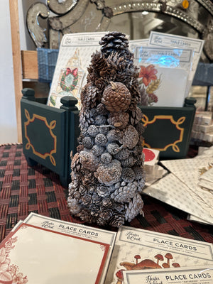 Frosted Mixed Pine Cone Tree