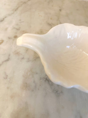 White Radicchio Mini Leaf Bowl