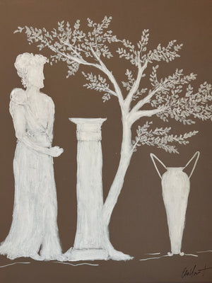Greek Woman in the Woods Artwork