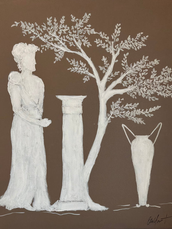 Greek Woman in the Woods Artwork