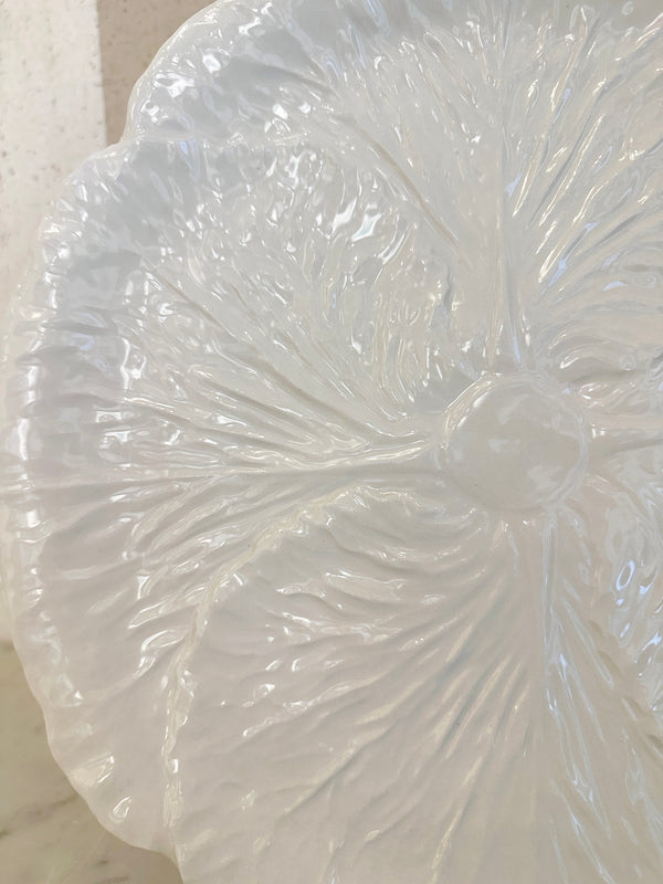 White Radicchio Dinner Plate