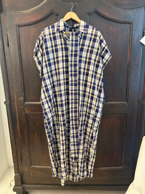 Harbor Check Shirt Caftan