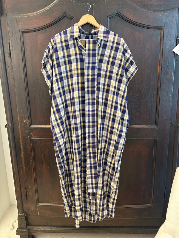 Harbor Check Shirt Caftan