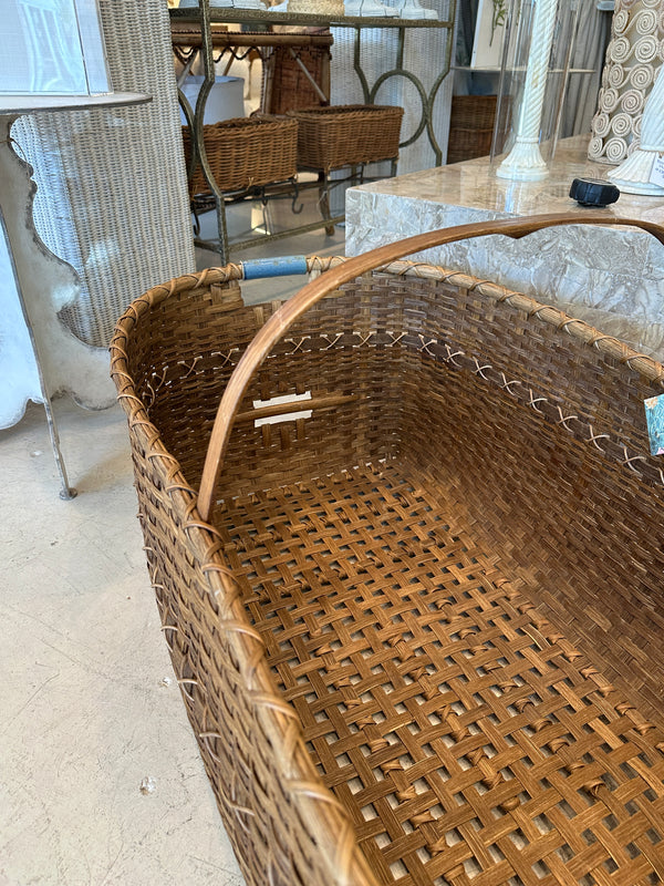 Vintage Handled Basket