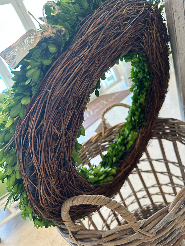 Preserved Boxwood Wreath, L