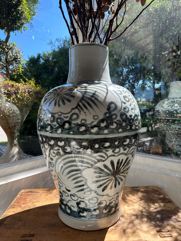 Obsidian Brushstroke Monument Vase
