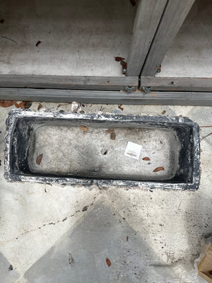 Antique French Shell Metal Planter