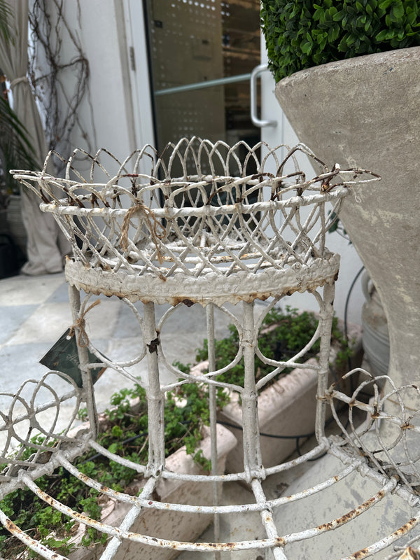 Antique Wire Plant Stand