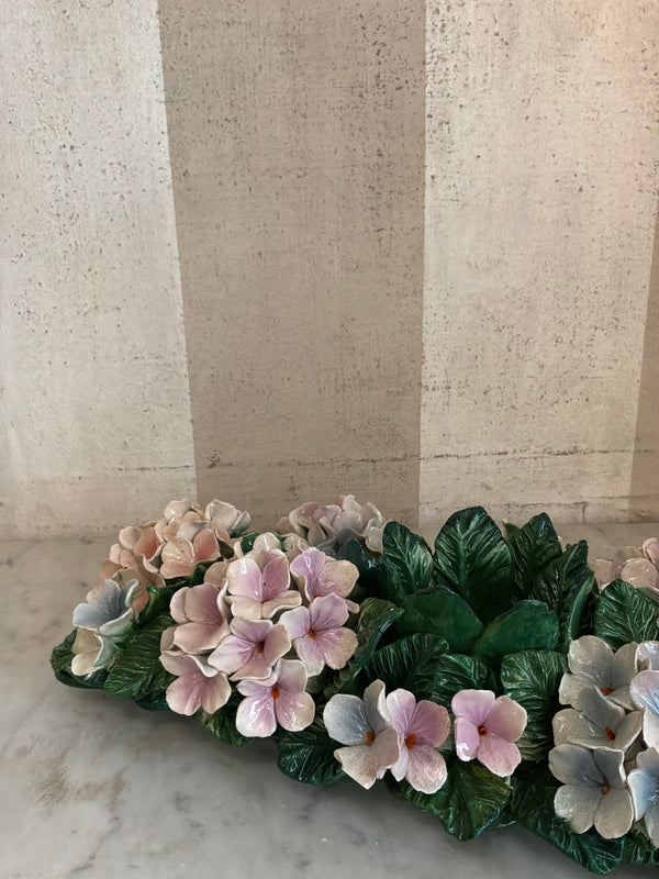 Hydrangea Garden Candle Holder