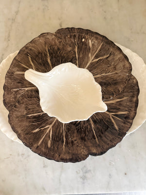 Brown Radicchio Dinner Plate