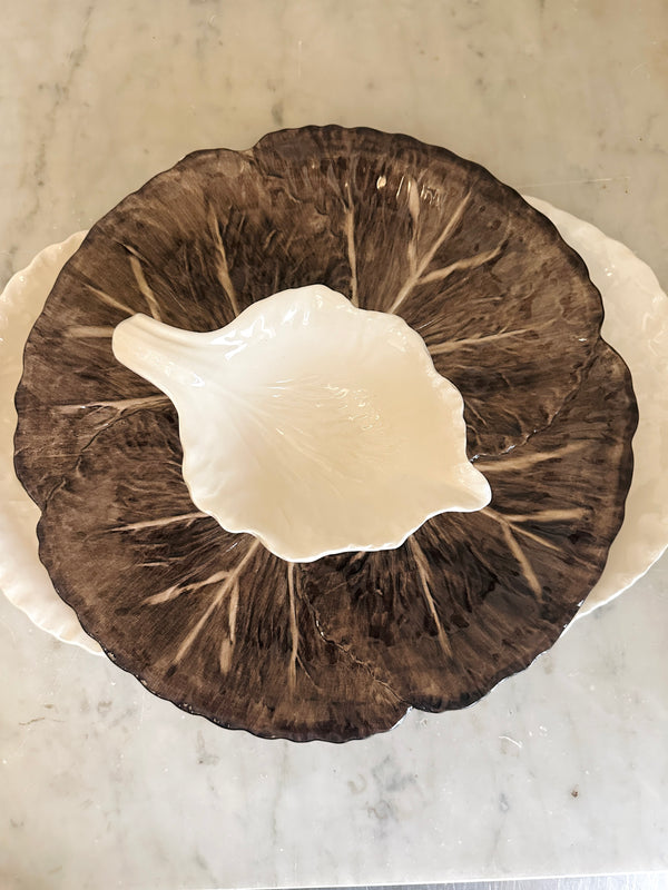 Brown Radicchio Dinner Plate
