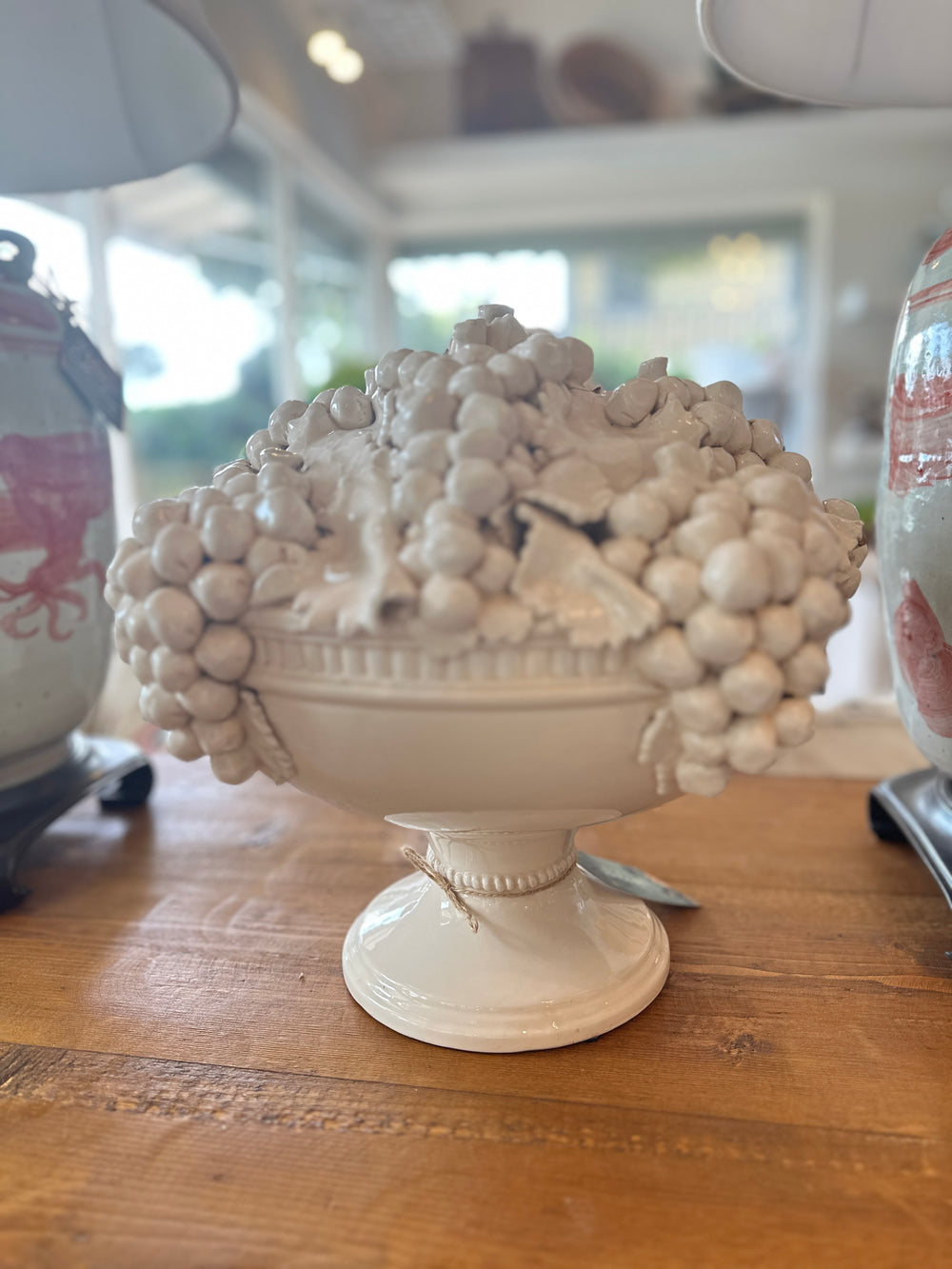Italian 1 Piece Ceramic Fruit Basket