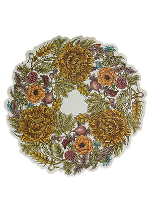 Autumn Acanthus Wreath Die-Cut Paper Placemats
