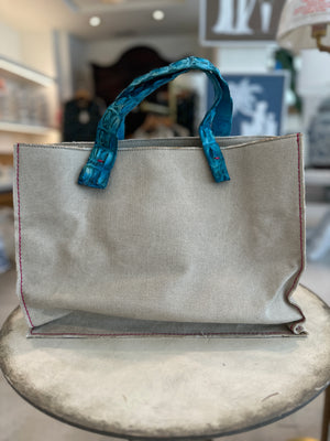 Croc Handle Tote Large