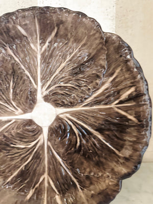 Brown Radicchio Dinner Plate