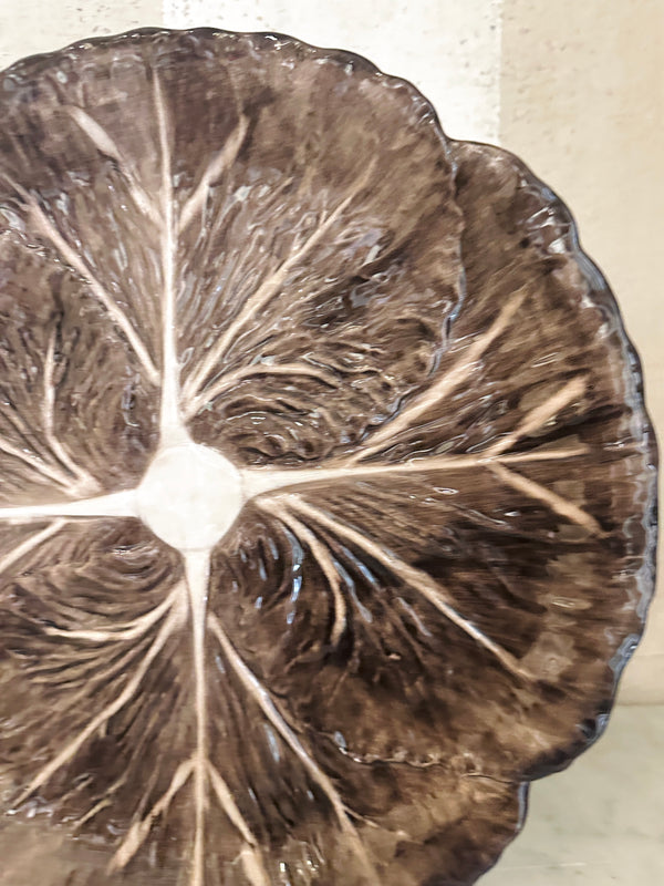 Brown Radicchio Dinner Plate