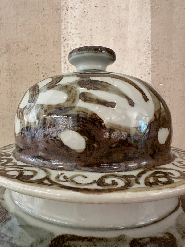 Sable Brushstroke Ginger Jar